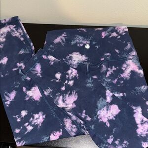 lululemon athletica Tie-Dye Leggings - Blue and Pink